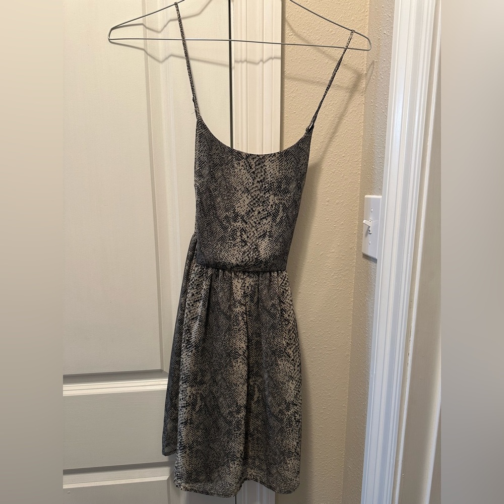 Women’s snake skin printed dress